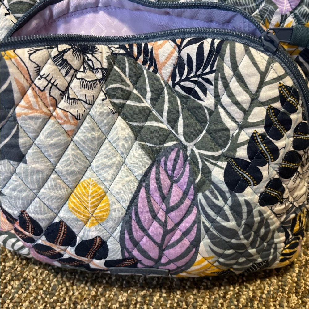 Vera Bradley Quilted Leaf Pattern Backpack - image 2